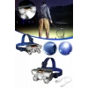 Hubrendy Tekno 5 LED Far Şarj Edilebilir Güçlü Kafa Lambası Kamp Lambası 4 Modlu