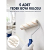 Hubrendy Tekno 5’li Mini Rulo Boya Seti Duvar Tavan Emülsiyon Uygulama