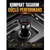Hubrendy Tekno 60W Araç İçi Hızlı Şarj Adaptörü Çift USB-C PD ve USB-A QC3.0