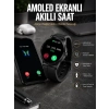 Hubrendy Tekno Akıllı Saat Amoled Ekran 3 Kordonlu NFC Ve GPS Uyumlu