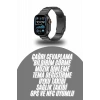 Hubrendy Tekno Akıllı Saat Arama Konuşma GPS ve NFC Özelliği 3 Kordonlu Amoled Ekran