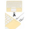 Hubrendy Tekno Android ve İOS Uyumlu Bluetooth Klavye Touchpad Slim Kablosuz Wifi Q Klavye
