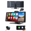 Hubrendy Tekno Android ve İOS Uyumlu Ön Arka Çift Kameralı Araç Ekranı Dokunmatik CarPlay
