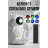 Hubrendy Tekno Astronot Görünümlü Projeksiyon Speaker Taşınabilir