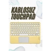 Hubrendy Tekno Bluetooth Touchpad Klavye 10.9 inch Kablosuz Wifi Q Klavye Slim