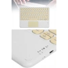 Hubrendy Tekno Bluetooth Touchpad Klavye 10.9 inch Kablosuz Wifi Q Klavye Slim