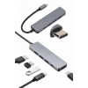 Hubrendy Tekno Çevirici Dönüştürücü Adaptör Macbook 3 In 1 Type-C To Hdmı USB 3.0
