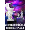 Hubrendy Tekno Çocuklara Özel Projeksiyon Astronot Lamba Speaker Sevimli