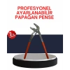 Hubrendy Tekno Dayanıklı Çelik Papağan Pense Ergonomik Yalıtımlı Sap