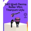Hubrendy Tekno Evde Güvenli Kullanım İçin Titanyum Derma Roller – Siyah Saplı