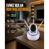 Hubrendy Tekno Full HD Akıllı IP Kamera – Gece Görüşlü, Hareket Sensörlü, Çift Yönlü Ses ve Online Kayıt Özellikli Yeni Nesil