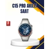Hubrendy Tekno Gümüş Akıllı Saat 46mm Kasa