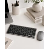 Hubrendy Tekno Kablosuz Bluetooth Klavye Mouse Seti Şarjlı Tablet Laptop Uyumlu