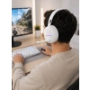 Hubrendy Tekno Kablosuz Bluetooth Mikrofonlu Beyaz Kulaklık  RGB Işıklı