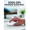 Hubrendy Tekno Kablosuz Bluetooth Oyuncu Mouse Sessiz Tıklama Ergonomik Wireless Fare