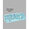 Hubrendy Tekno Kablosuz Klavye Mouse Seti mavi