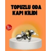 Hubrendy Tekno Mat Renk Topuzlu Kapı Kilidi – Giriş Tipi
