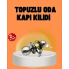 Hubrendy Tekno Mat Renk Topuzlu Kapı Kilidi – Giriş Tipi