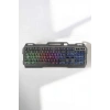 Hubrendy Tekno Oyuncu Klavyesi Q Klavye RGB Işıklı Mouse Hediyeli