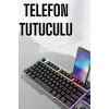 Hubrendy Tekno Oyuncu Klavyesi Q Klavye RGB Işıklı Mouse Hediyeli