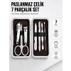 Hubrendy Tekno Paslanmaz Çelik Kişisel Bakım Seti – 7 Parça