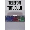 Hubrendy Tekno Q Klavye RGB Işıklı Klavye Ve Mouse Seti Kablolu Mouse Hediyeliş
