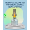 Hubrendy Tekno Renkli Led Işıklı Retro Gaz Lambası Aroma Terapi Mist Maker