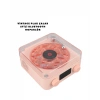 Hubrendy Tekno Retro Bluetooth Hoparlör PEMBE