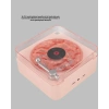 Hubrendy Tekno Retro Bluetooth Hoparlör PEMBE