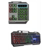 Hubrendy Tekno RGB Işıklı Gaming Oyuncu Klavye Q Klavye Mouse Hediyeli