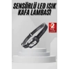 Hubrendy Tekno Sensörlü Şarjlı Type-c Şarj Işıklı Kafa Lambası Kamp Lambası