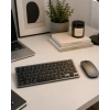 Hubrendy Tekno Sessiz Kullanım Sunan Bluetooth Klavye Mouse Seti Çoklu Cihaz Uyumlu