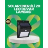 Hubrendy Tekno Solar Enerjili 20 LED Hareket Sensörlü Duvar Lambası