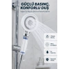 Hubrendy Tekno Su Tasarruflu Filtreli Duş Başlığı Yüksek Basınçlı Modern Duş Başlığı