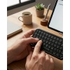 Hubrendy Tekno Taşınabilir Mini Bluetooth Klavye Şarjlı Kablosuz Klavye