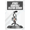 Hubrendy Tekno Telefon Tutucu Mikrofonlu Işıklı Youtuber Video Kayıt
