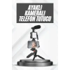 Hubrendy Tekno Telefon Tutucu Mikrofonlu Işıklı Youtuber Video Kayıt