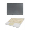 Hubrendy Tekno Touchpad Uyumlu Bluetooth Klavye Slim Kablosuz Wifi Q Klavye