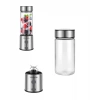 Hubrendy Tekno USB Type C Şarjlı Cam Blender 6 Bıçaklı Smoothie ve Shake Blender