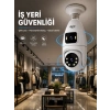 Hubrendy Tekno Wi-Fi Çift Lens Ampul Kamera  Akıllı Ev Güvenliği
