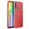 Hubrendy Bez Huawei Y6P Kılıf Auto Focus Kapak - Kırmızı