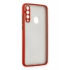 Hubrendy Bez Huawei Y6P Kılıf Montreal Silikon Kapak - Kırmızı