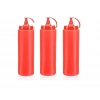 Ketçap Şişesi - 700ml Kırmızı 3 Adet