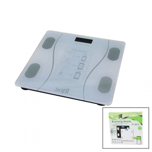 Hubrendy ÇER Bluetooth Vücut Analizli Dijital Baskül Terazi 180kg/50g Yağ -su -kas Oran -bmı -oda ℃ Tf-1075