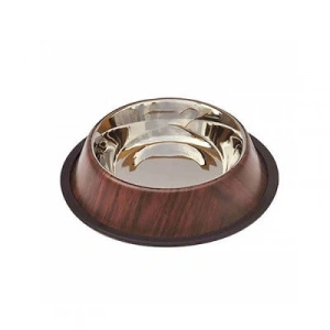 ASR(W) 96 Oz Bambu Desenli Kedi ve Köpek Mama Su Kabı