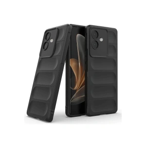 Hubrendy Bez Oppo A3 Kılıf Optimum Silikon - Siyah