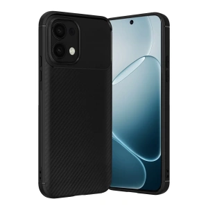 Hubrendy Bez Oppo A6 Pro 4G Auto Focus Karbon Kapak - Siyah