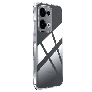 Hubrendy Bez Oppo A6 Pro 4G Lüx Şeffaf Silikon - Şeffaf