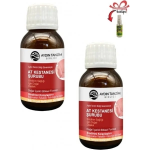 Hubrendy Bez At Kestanesi Şurubu 50 ml x 2 Ad.+Çörek Otu Yağı ile