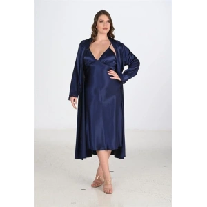 Hubrendy Beru 2li Lacivert Sabahlık Takımı Bigsize 6225